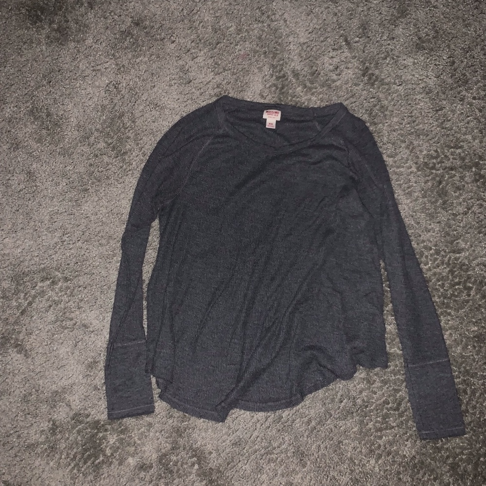 Long Sleeve Waffle Shirt